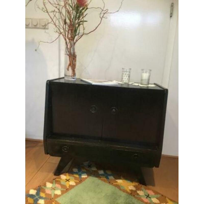 Jaren ’60 vintage, retro, tv meubel, halkastje, bijzettafel