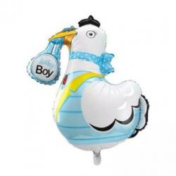 Babyshower Ooievaar ballonnen jongen of meisje € 6,95 p/st.