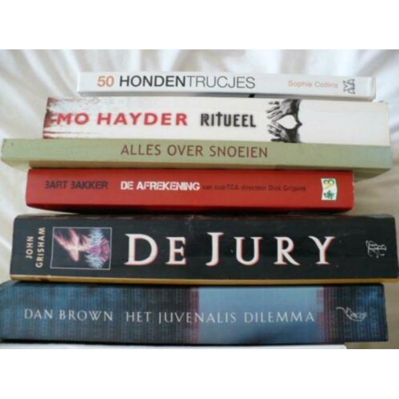diverse boeken voornamelijk THRILLERS