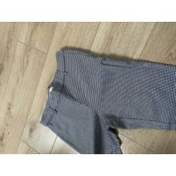 H&M geruite pantalon met rits maat M