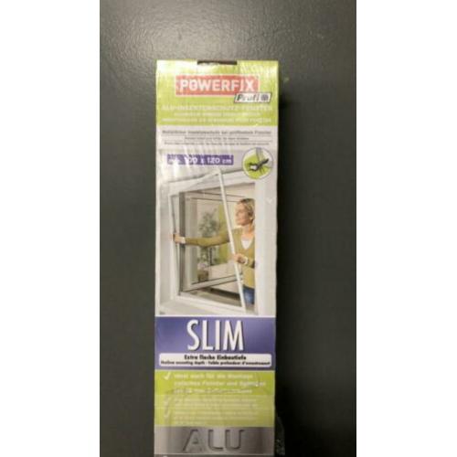 Powerfix Raam hor aluminium wit (Max 100x120 cm) (2 stuks)