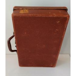 Oud mini koffertje Brocante koffer Klein decoratief model!