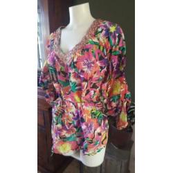 NIEUW met kaartje roze DEPT tuniek mt L 42/44, top, topje