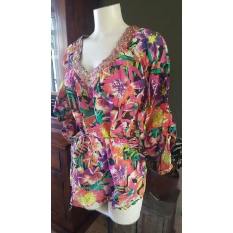 NIEUW met kaartje roze DEPT tuniek mt L 42/44, top, topje