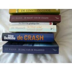 diverse boeken voornamelijk THRILLERS