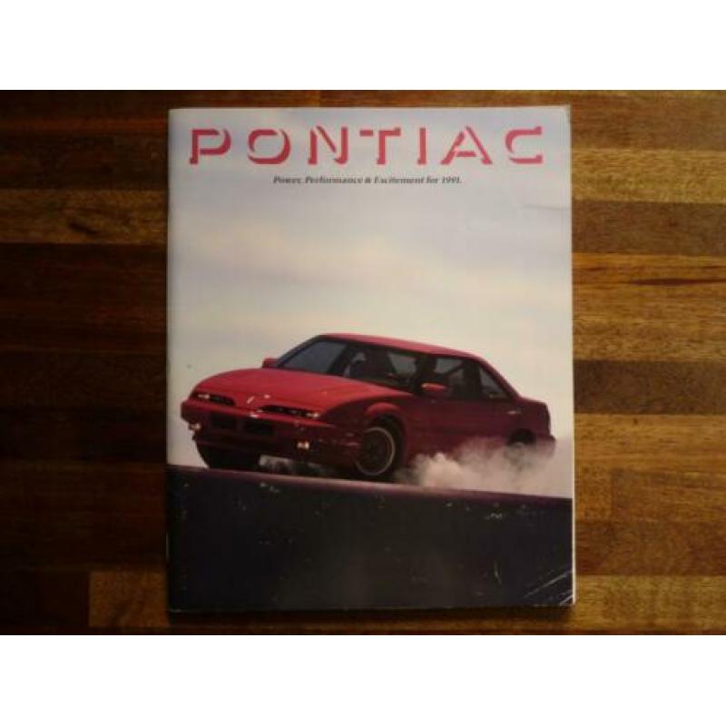 Pontiac catalog, alle modellen 1991 (USA)