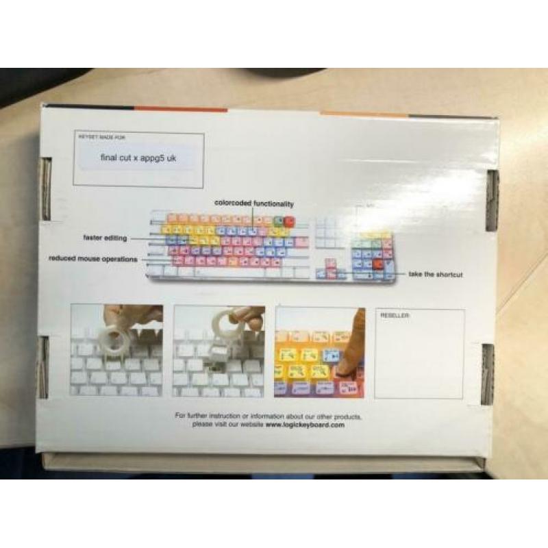 Apple keyboard met logickeyboard final cut toetsen