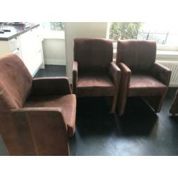 Eetkamer stoel fauteuil (6x) kleur buffel 15 EUR p/s