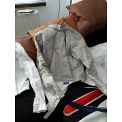 Schermuitrusting M44/46, sabel, elektrisch vest, masker, e.d