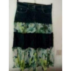 2 mooie rokken Gipsy blauw mt 40 bruin mt 42 nieuw