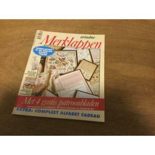 Borduurboek met merklappen