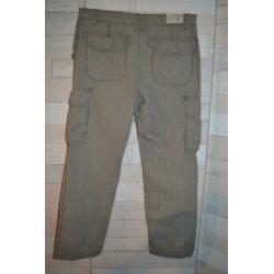 grijs wit gestreepte EDC heren broek in maat w36 /54 - r39