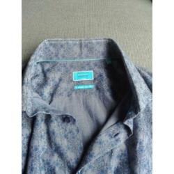 Overhemd / blouse / Britisch Indigo / maat 40