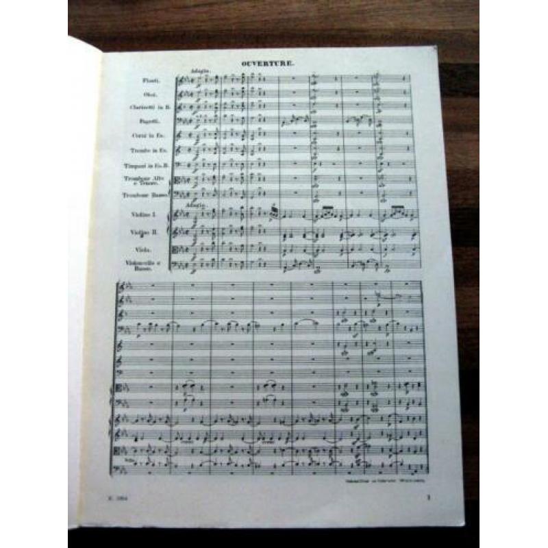 Partituur van "Die Zauberflöte" van Mozart