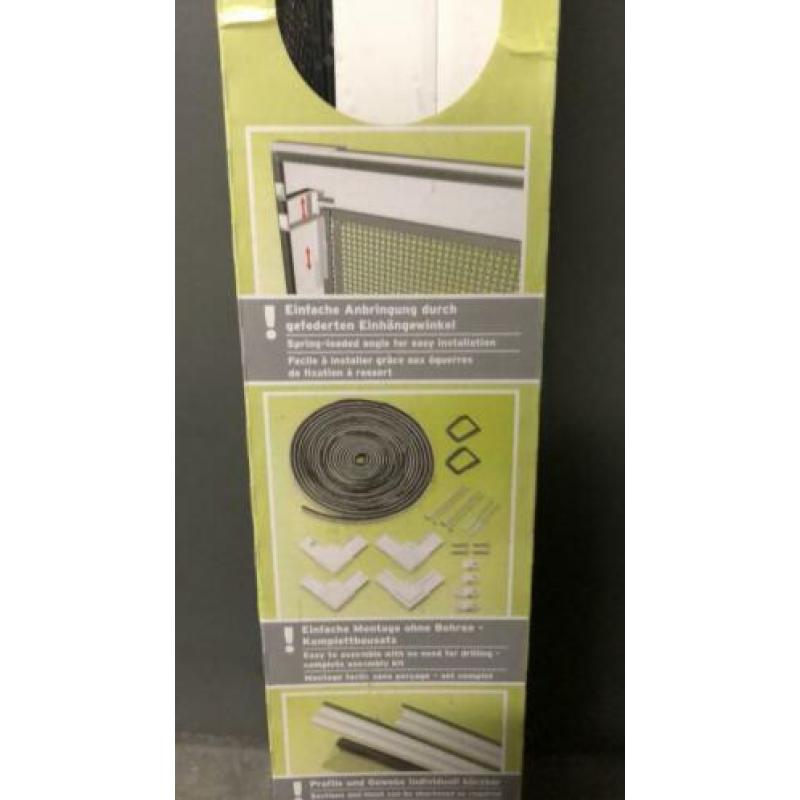 Powerfix Raam hor aluminium wit (Max 100x120 cm) (2 stuks)