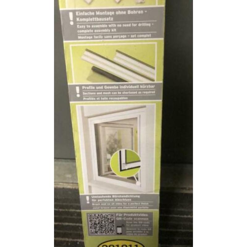 Powerfix Raam hor aluminium wit (Max 100x120 cm) (2 stuks)