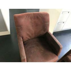 Eetkamer stoel fauteuil (6x) kleur buffel 15 EUR p/s