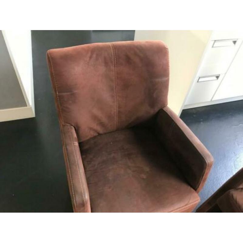 Eetkamer stoel fauteuil (6x) kleur buffel 15 EUR p/s