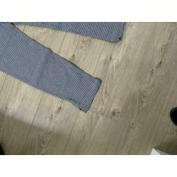 H&M geruite pantalon met rits maat M