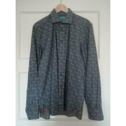 Overhemd / blouse / Britisch Indigo / maat 40