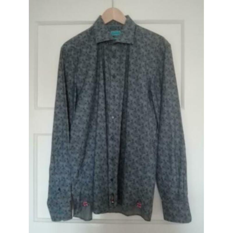 Overhemd / blouse / Britisch Indigo / maat 40