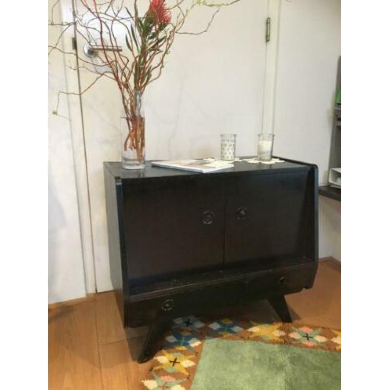 Jaren ’60 vintage, retro, tv meubel, halkastje, bijzettafel