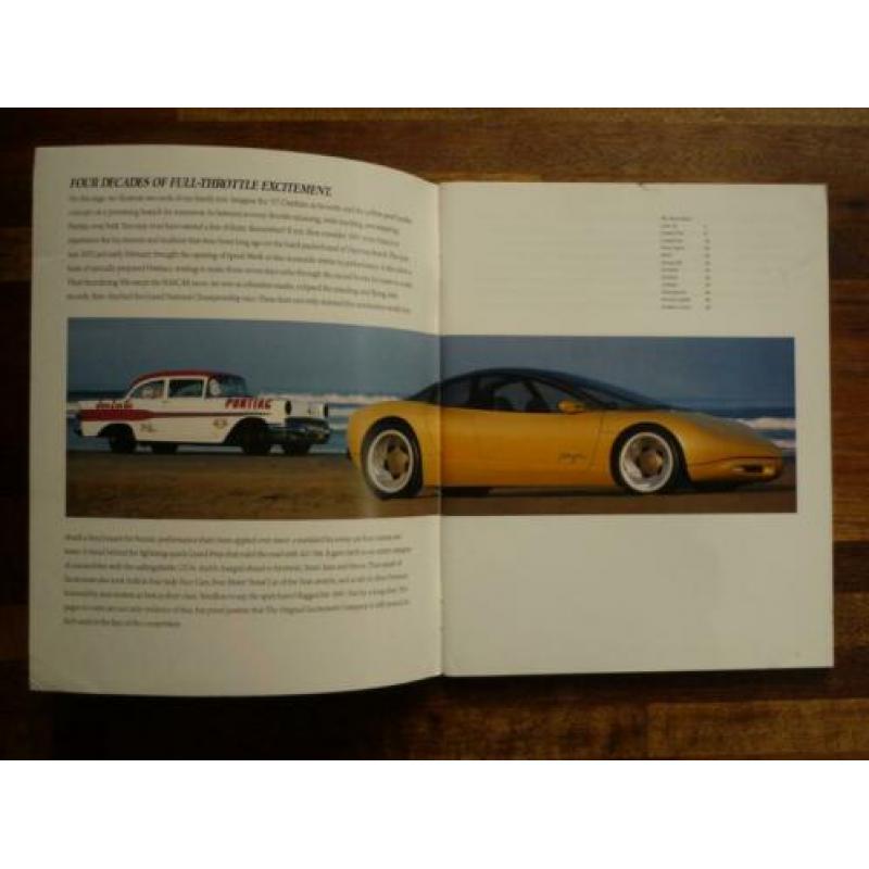 Pontiac catalog, alle modellen 1991 (USA)