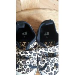 Sneakers gympen H&M leopard luipaard maat 24