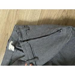 H&M geruite pantalon met rits maat M