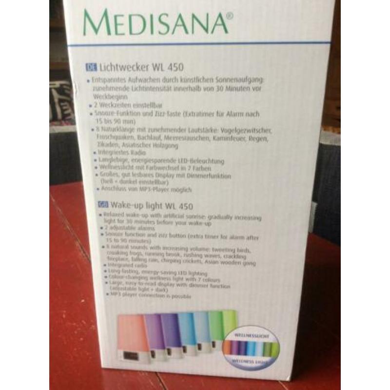 Medisana Wake-Up light Lichtwekker WL450 in doos