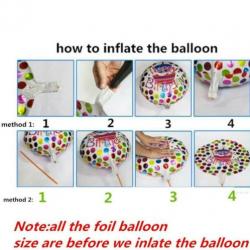 Babyshower Ooievaar ballonnen jongen of meisje € 6,95 p/st.