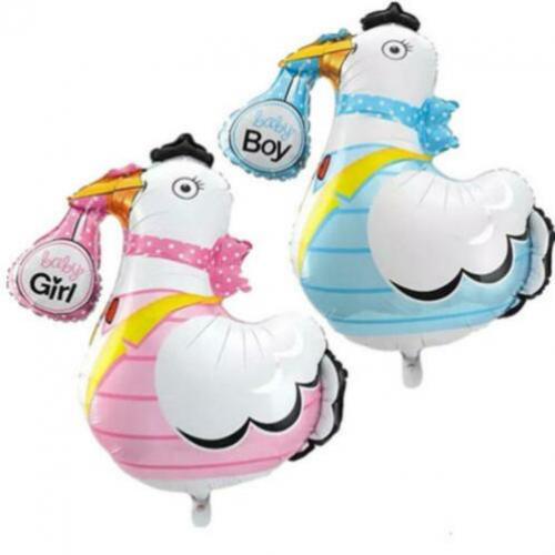 Babyshower Ooievaar ballonnen jongen of meisje € 6,95 p/st.