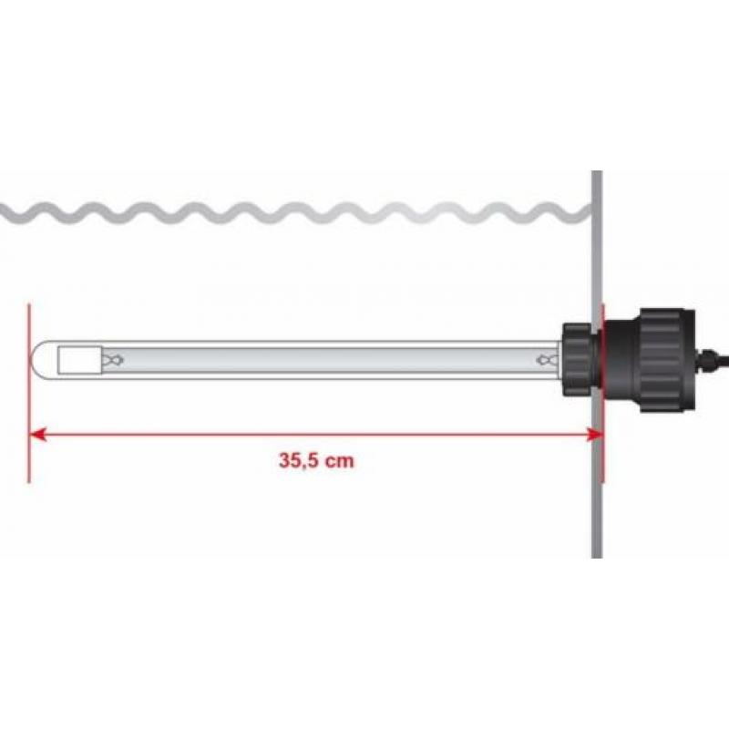 Filtreau dompel UVC met urenteller | 40 watt | Amalgaam