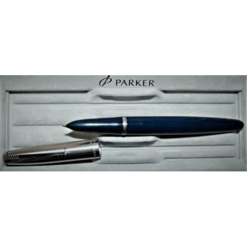 Parker 21 vulpen .. chroom met donker blauw