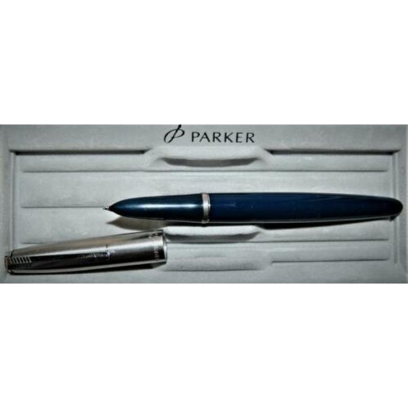 Parker 21 vulpen .. chroom met donker blauw
