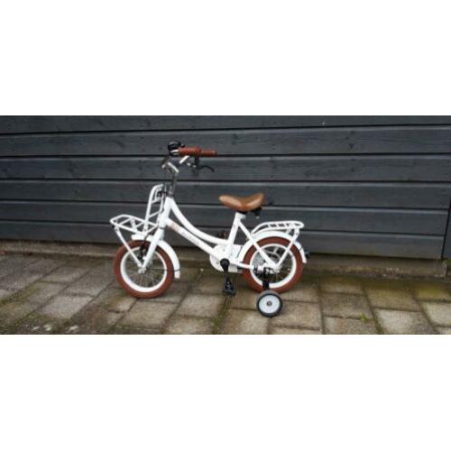 alpine cargo meisjesfiets wit 12 inch