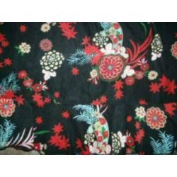 zwart chinees oosters gebloemde roezel rok Sonia XL 42 44