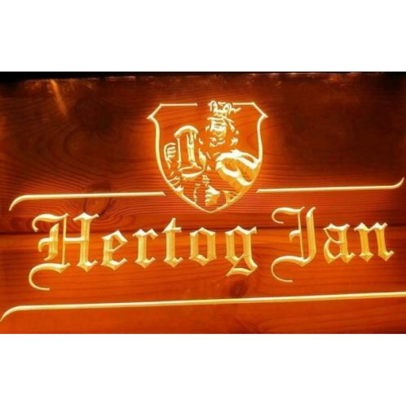 Hertog Jan led bord (nr. 2). Kl. oranje. Mancave? Nieuw. ??