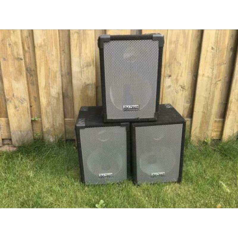 DJ Speaker Kasten CUBE 302 Speakon + Handgrepen + Roosters