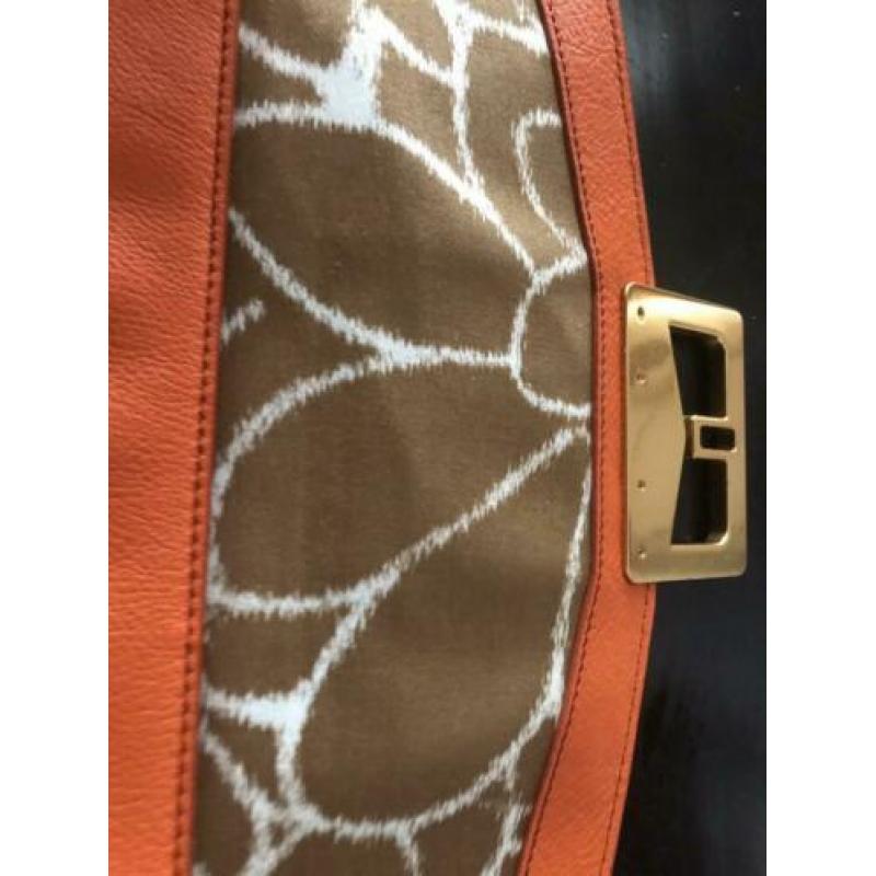 Nieuwe grote oranje clutch Marc By Marc Jacobs