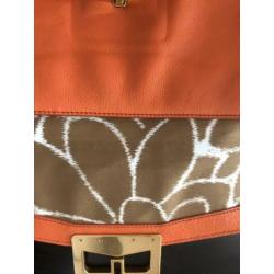 Nieuwe grote oranje clutch Marc By Marc Jacobs