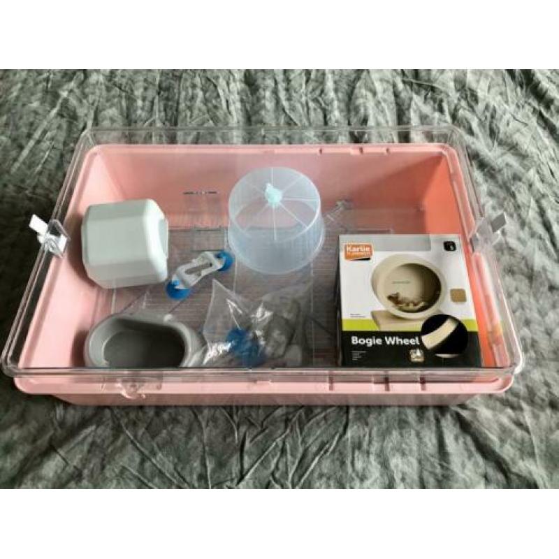 Mini Duna hamsterkooi, 2 dagen gebruikt