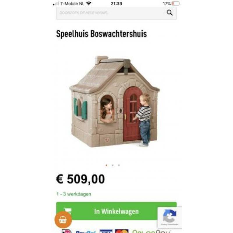 Step2 speelhuisje/boswachtershuisje nieuw