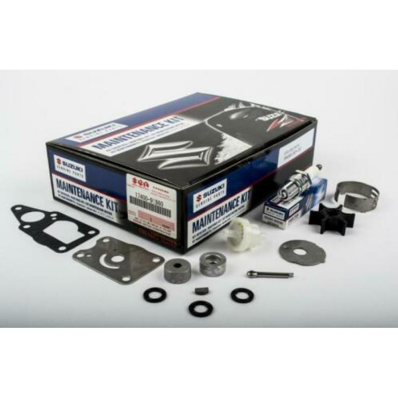 Servicekits/onderhoudssets voor Suzuki buitenboordmotoren.