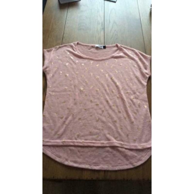 Mooi roze shirt maat M