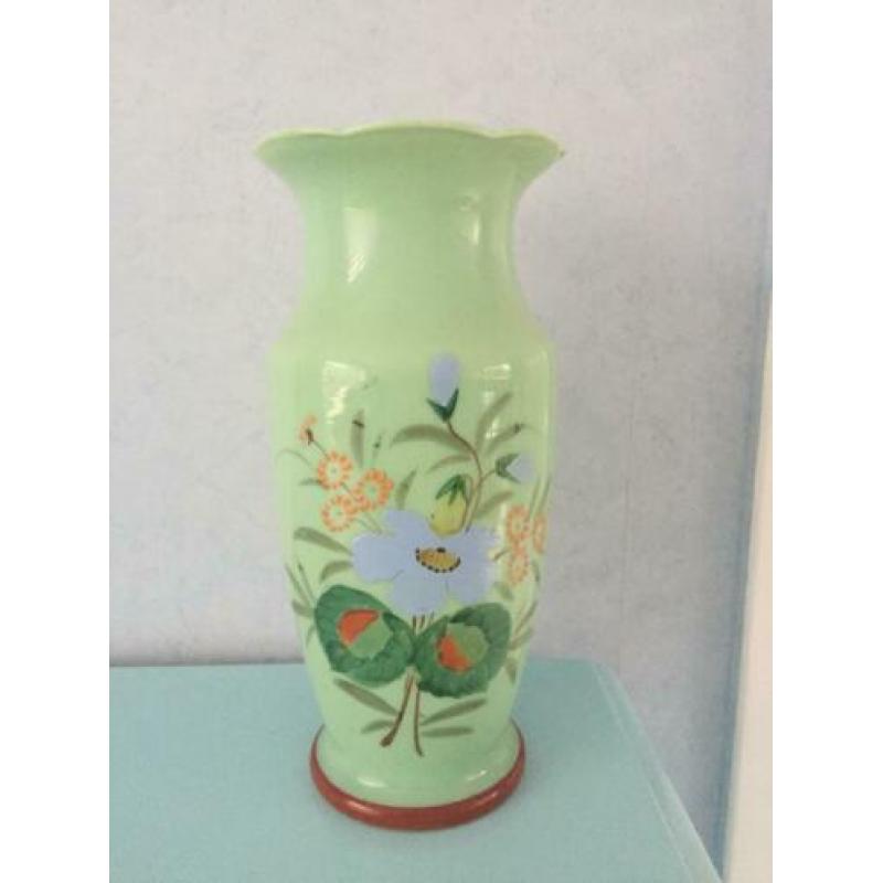 Groene Opaline vaas