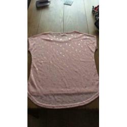 Mooi roze shirt maat M
