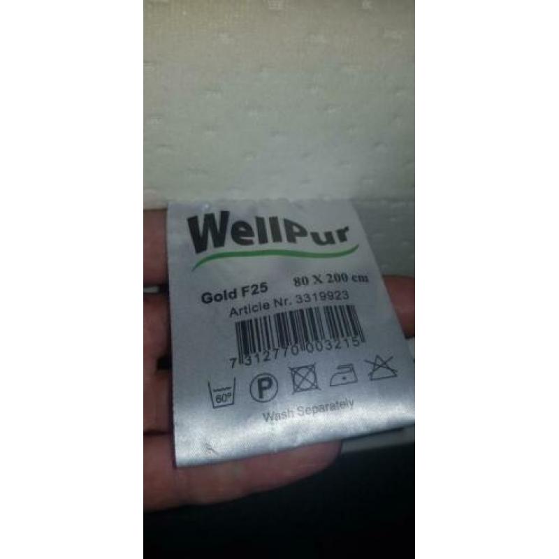 Wellpur matras 80bij200cm