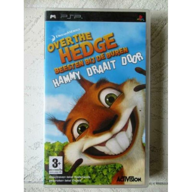 PSP game Over The Hedge / Hammy Draait Door