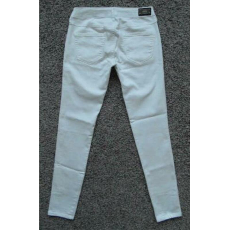 MANGO Jeans leuk ZGAN wit stretch spijkerbroek ritszakken 36